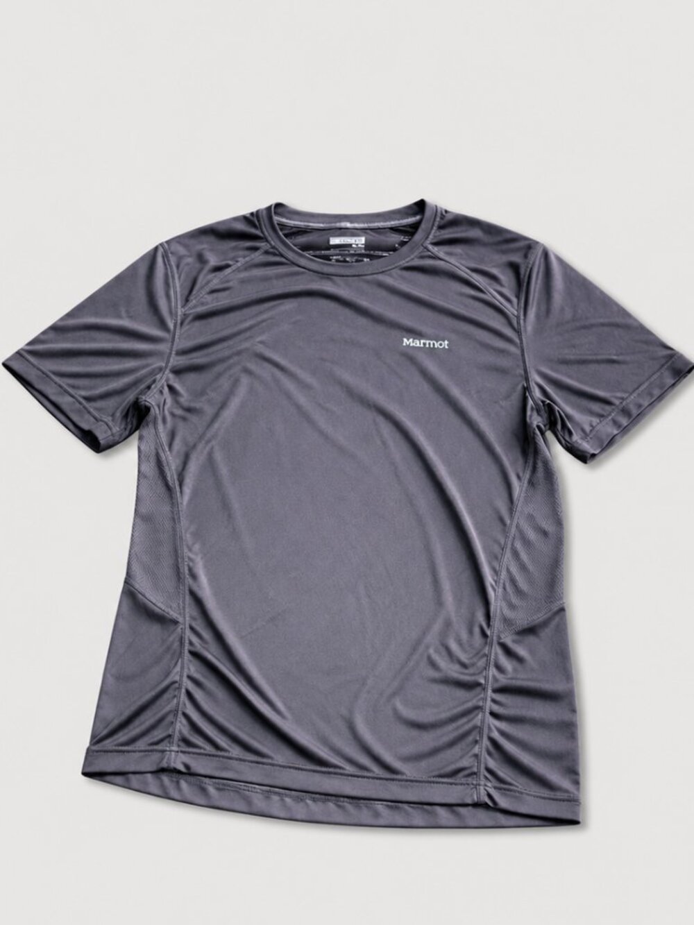 Marmot Performance Running Shirt Men's XL Gray Athletic Hiking Workout Tee EUC